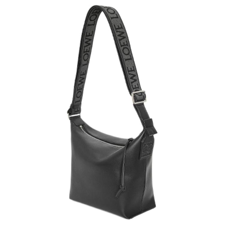 

LOEWE Мужская сумка через плечо из мягкой гладкой кожи с жаккардовой тканью
