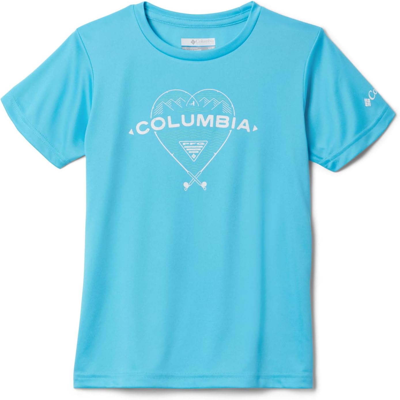 

Женская футболка Columbia Y Tidal Tee PFG Heart Ss, Atoll/White, Белый, Женская футболка Columbia Y Tidal Tee PFG Heart Ss, Atoll/White