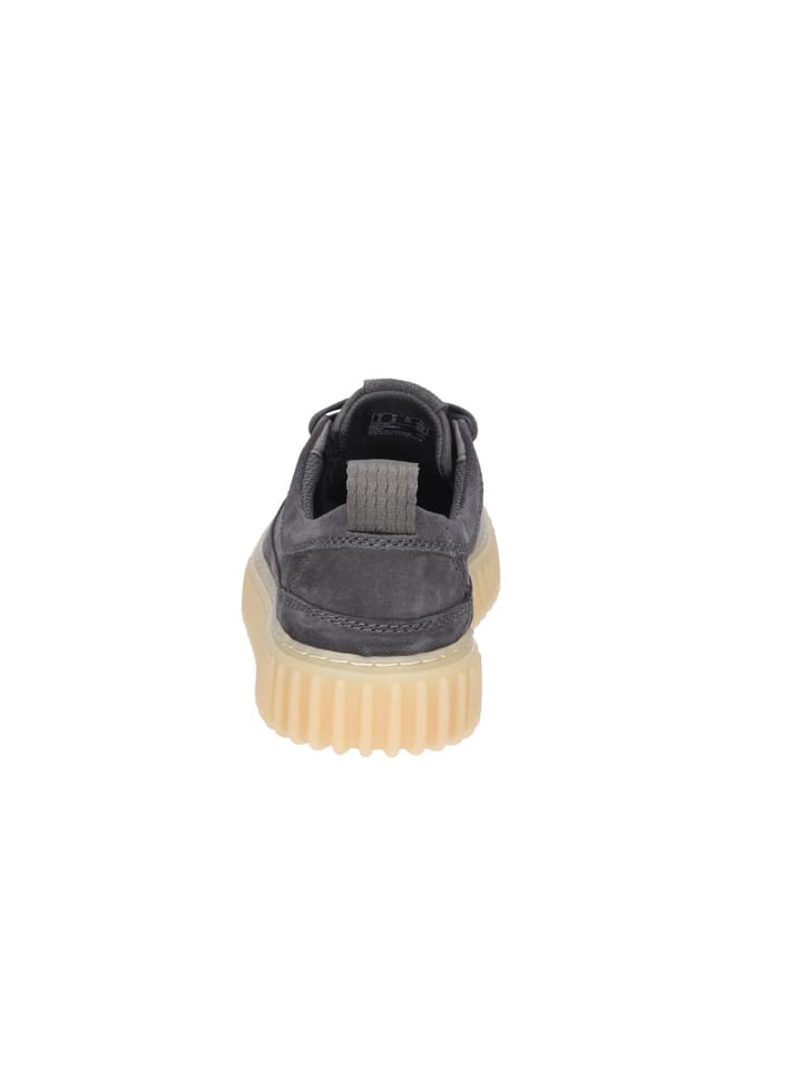 Clarks Спортивные кроссовки на шнуровке серого цвета — фото 3