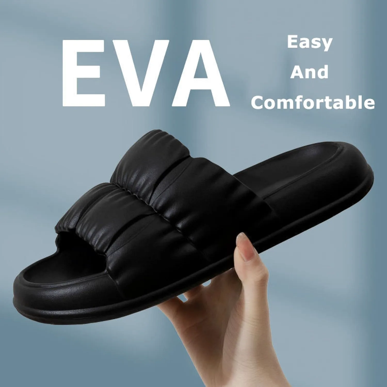 WALLDOR Reflexology Сандалии for Men Women,Foot Massage Slippers for Men Women,Summer Thick-Soled Slippers, Home Couple Beach Сандалии,Black,40/41 — фото 4