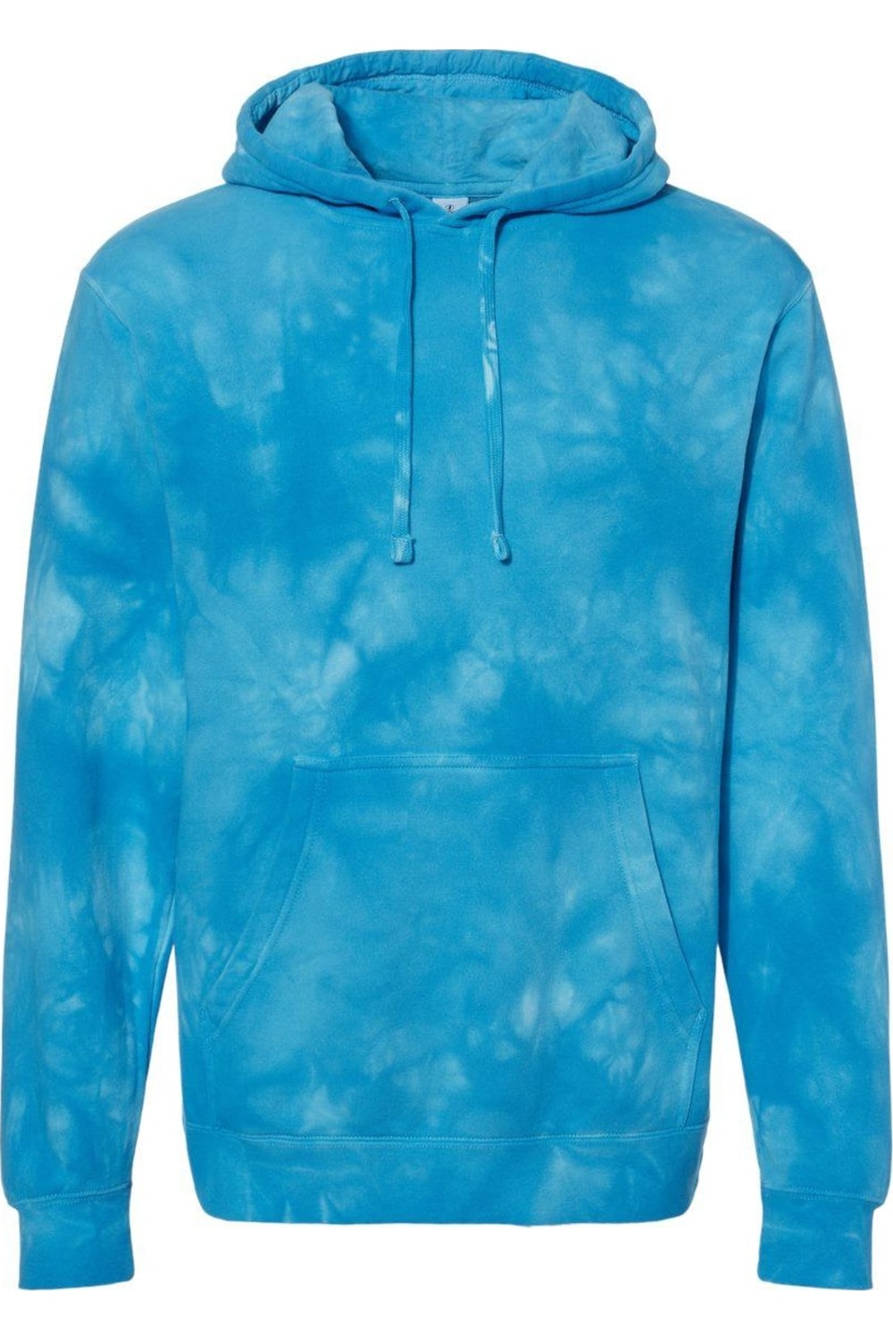 

Independent Trading Co. Толстовка с капюшоном средней плотности с узором «тай-дай», цвет tie dye aqua blue