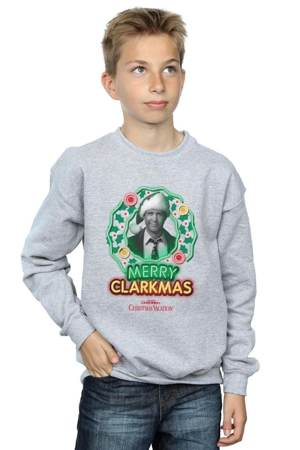 

Толстовка Clarkmas в оттенках серого National Lampoon's Christmas Vacation, серый