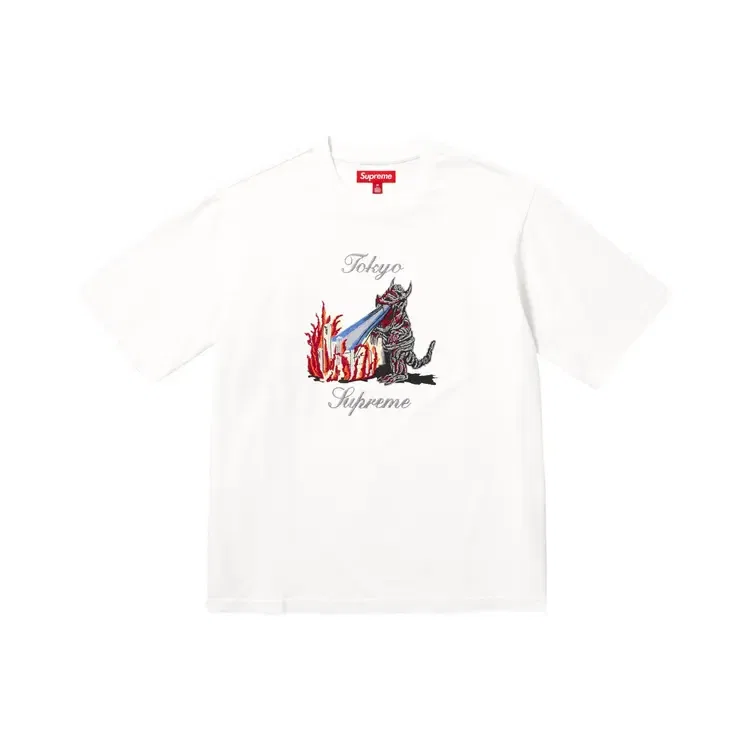 Футболка с коротким рукавом Supreme Monster, белый