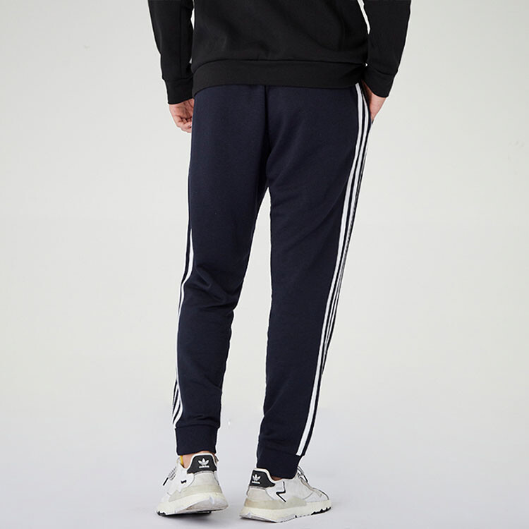 Трикотажные спортивные штаны мужские Синие/Черные Adidas, синий/черный — фото 3