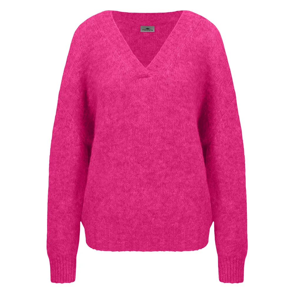 

Свитер Fynch Hatton 24107405 v neck, розовый