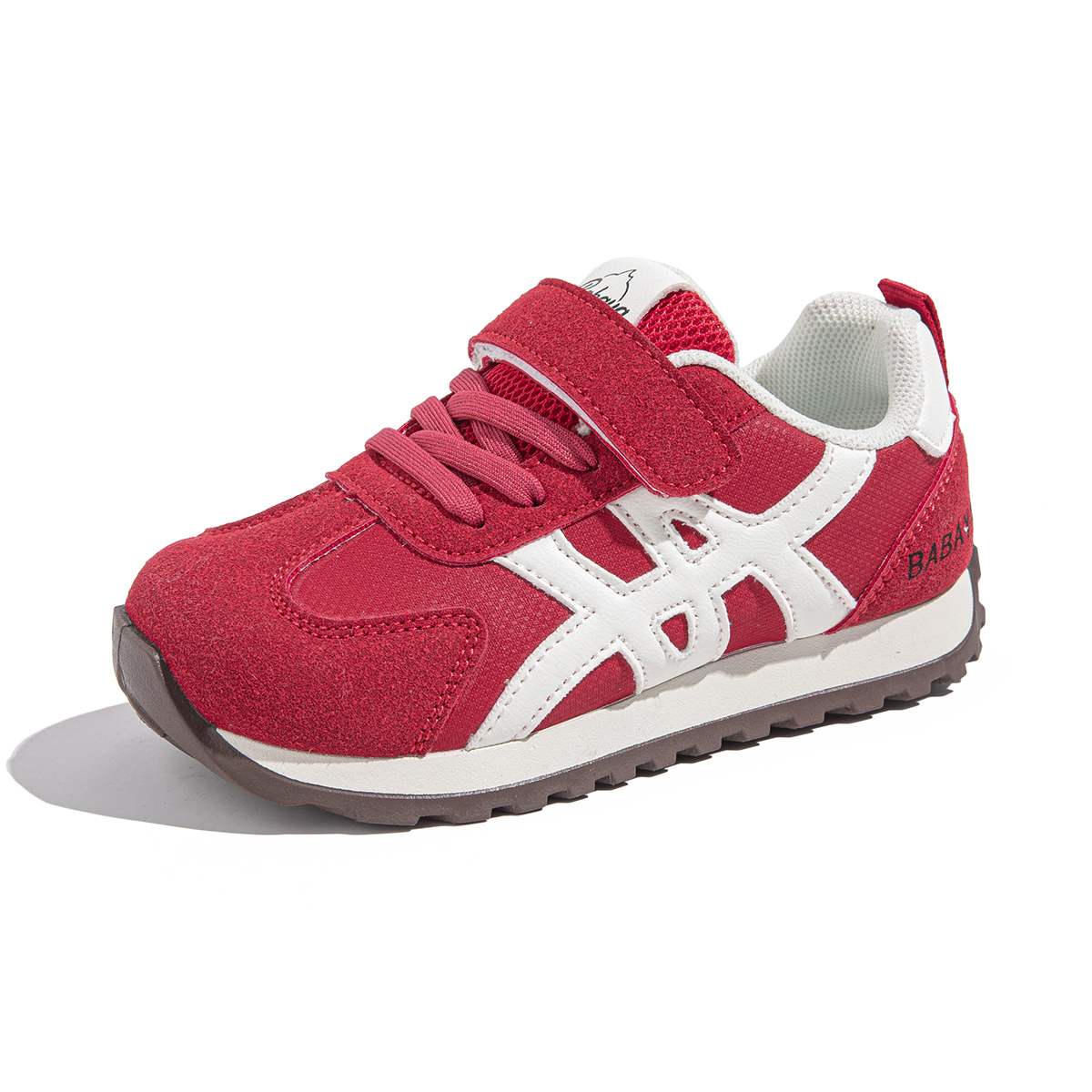 

Износостойкие дышащие универсальные повседневные спортивные кроссовки Kids' Babaya, красный