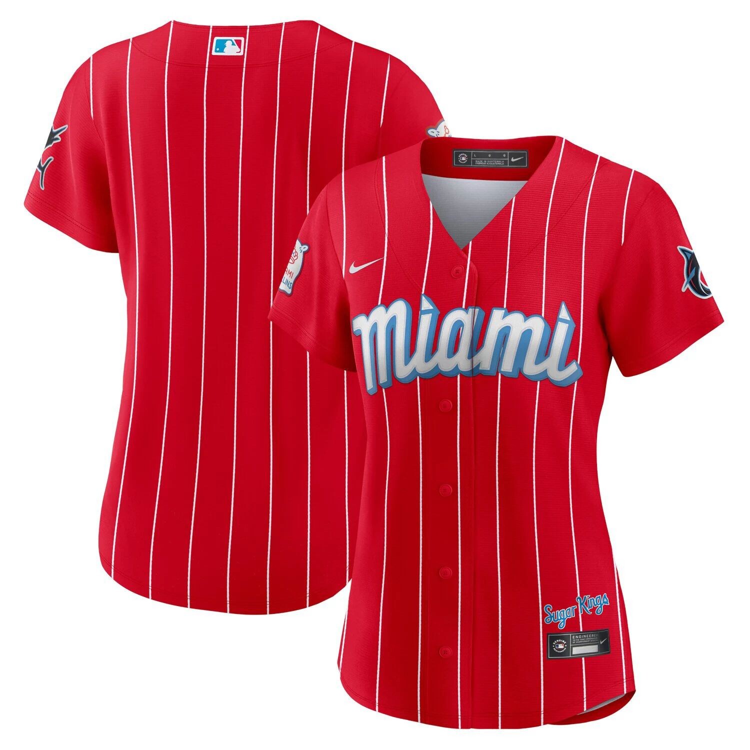 

Женское джерси Nike Red Miami Marlins 2021 City Connect Replica Nike