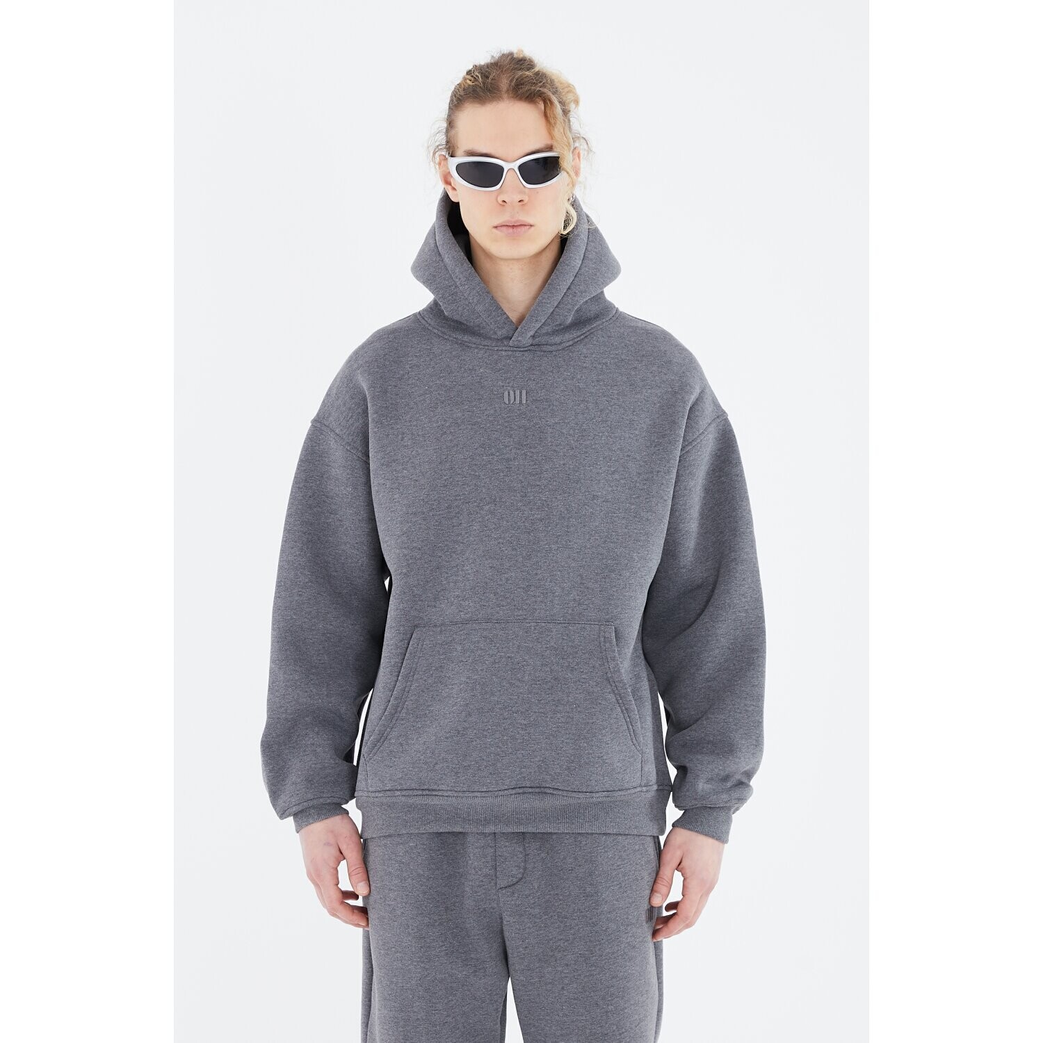 

Толстовка Megaman Oversize Fit Basic Hoodie, цвет Anthrazit-Melange