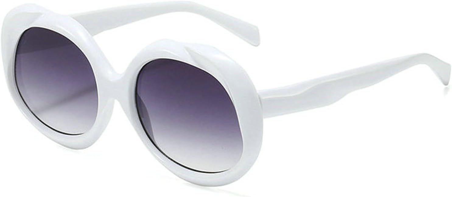 

Willochra — большие круглые солнцезащитные очки для женщин, милые овальные солнцезащитные очки в толстой оправе, стильный ретро-стиль Y2K, модные солнцезащитные очки, C7