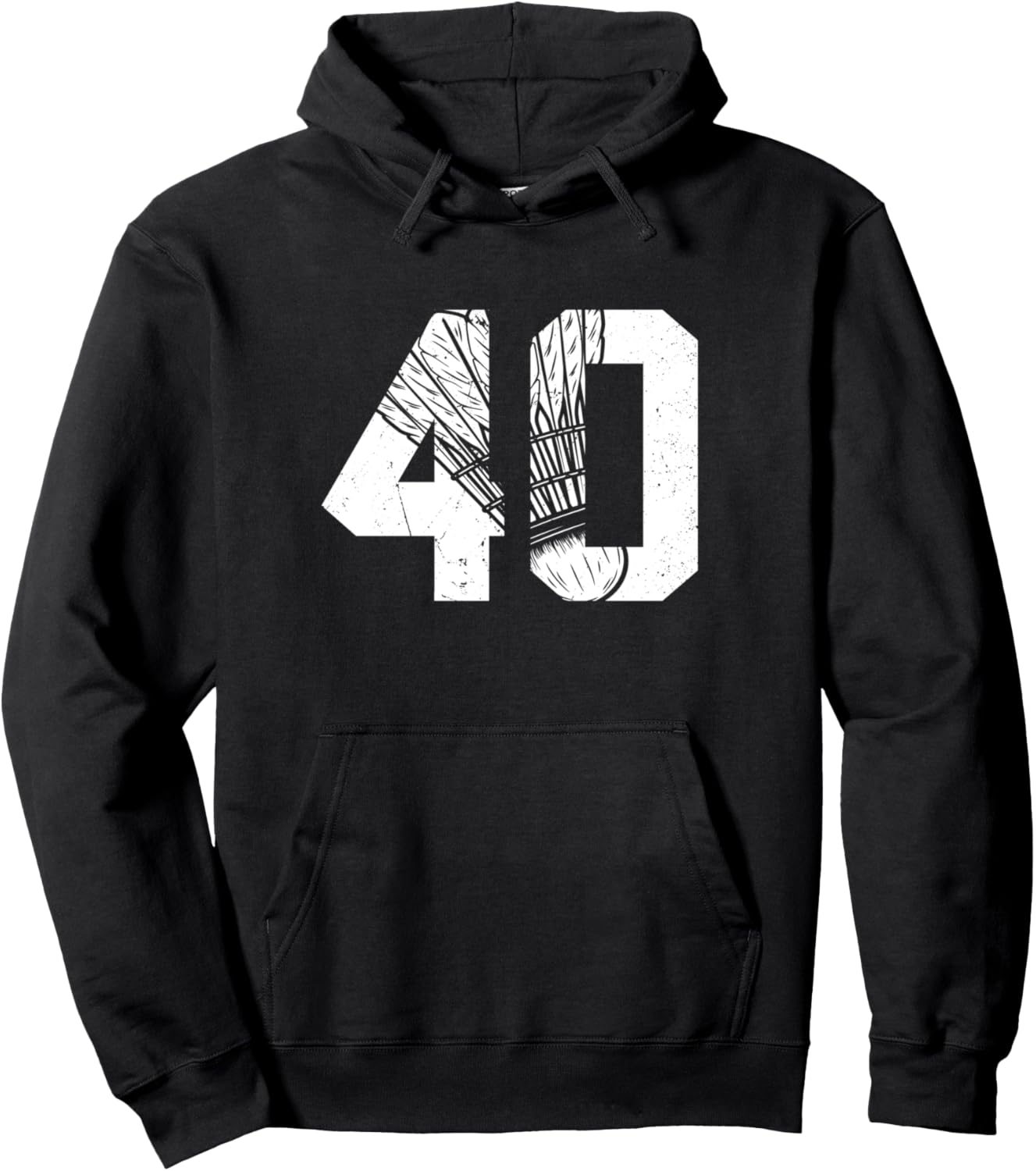 

Худи с надписью «40-летие бадминтониста» 40 Year Old Birthday Apparel Badminton Boy B-Day, черный