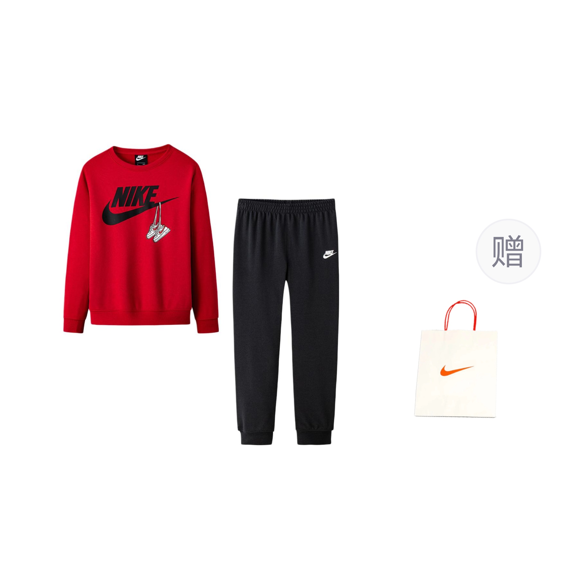 Nike Повседневная спортивная одежда в стиле препи в красном цвете для детей 3-7 лет — фото 3
