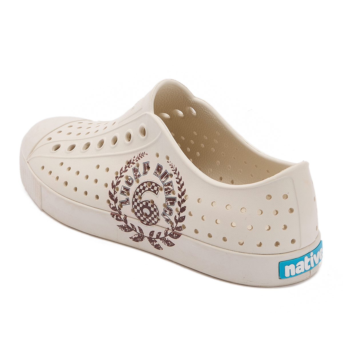 Jefferson Numbers Party Collection Clogs Unisex White Native Shoes, Tofu White | Lucky Numbers | Tofu White — фото 4