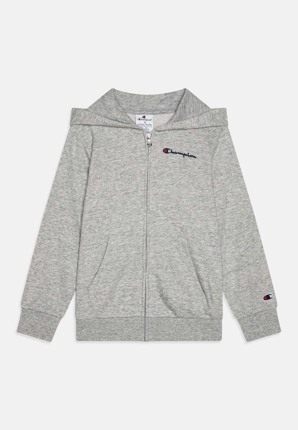 

Толстовка на молнии ICONS FULL ZIP HOODIE WITH SMALL LOGO Champion, серый