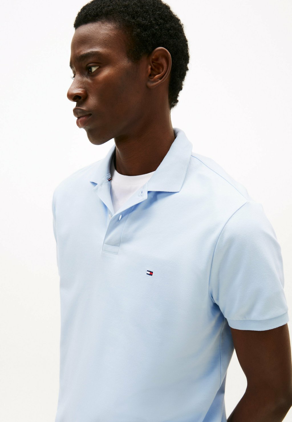 Рубашка поло REGULAR FIT Tommy Hilfiger, светло-голубой — фото 4