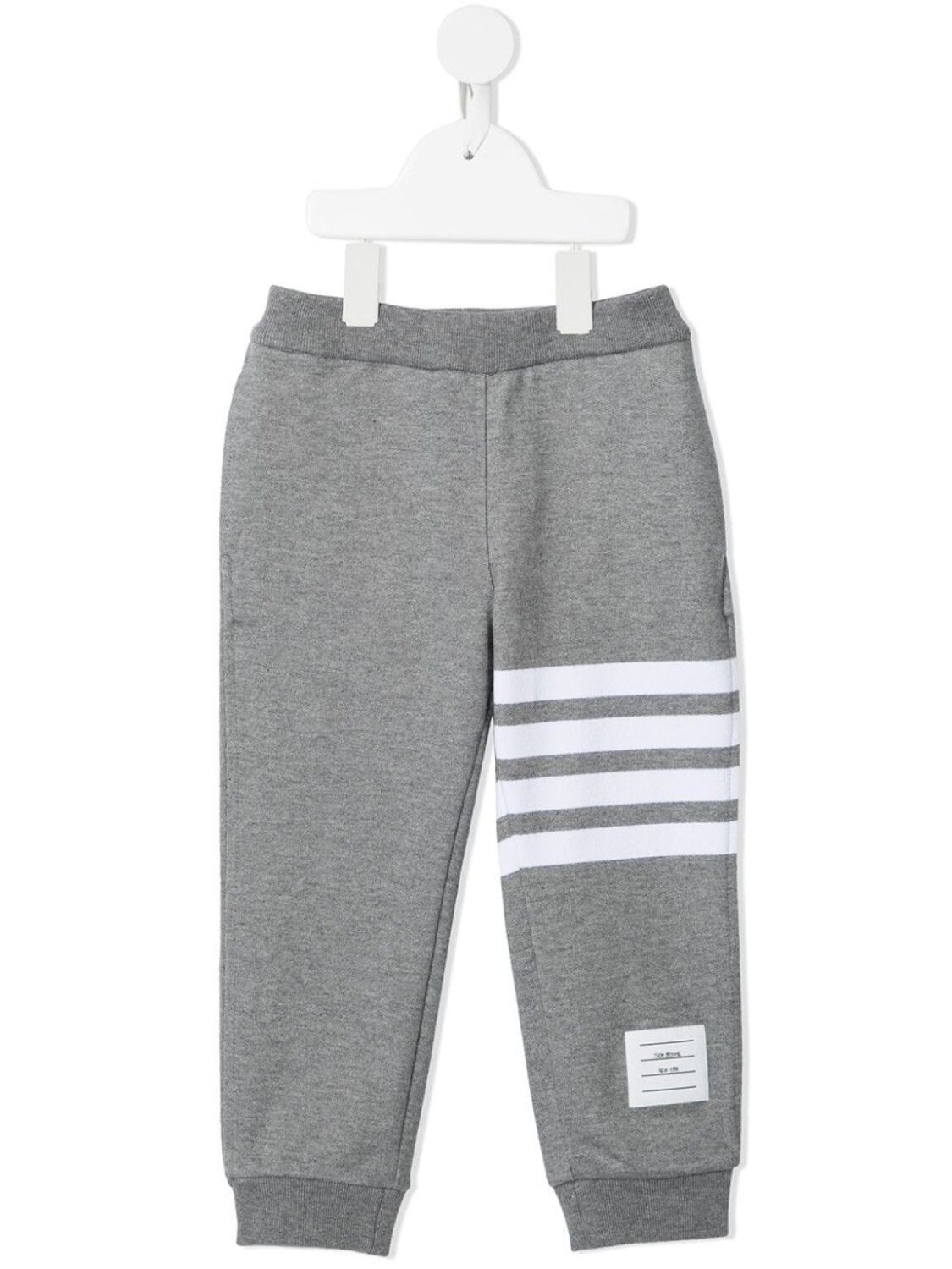 

Thom Browne спортивные брюки из джерси с полосками 4-Bar, серый