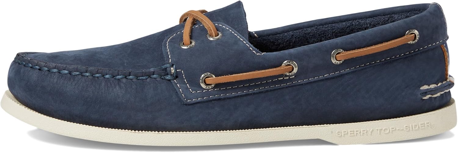 Мужские летние кроссовки Sperry Authentic Original с двумя окошками, темно-синий — фото 4