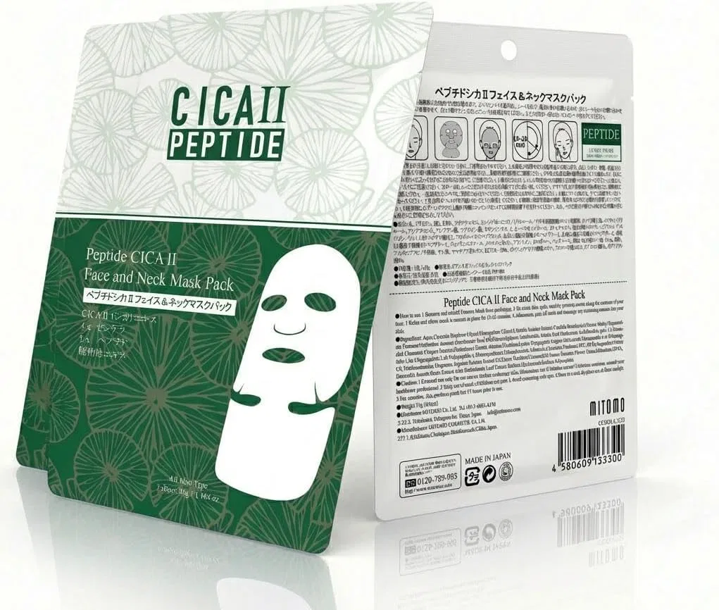 Маска для лица Itomato Life — И шеи MITOMO CICA Deer с пептидами, увлажняющая