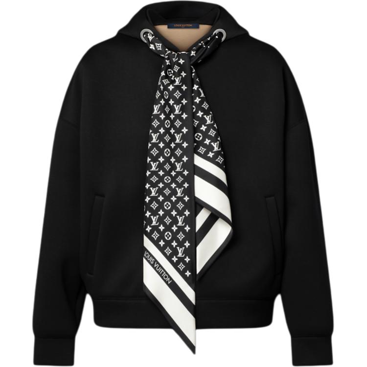 

Капюшон с молнией Monogram Scarf LOUIS VUITTON, черный