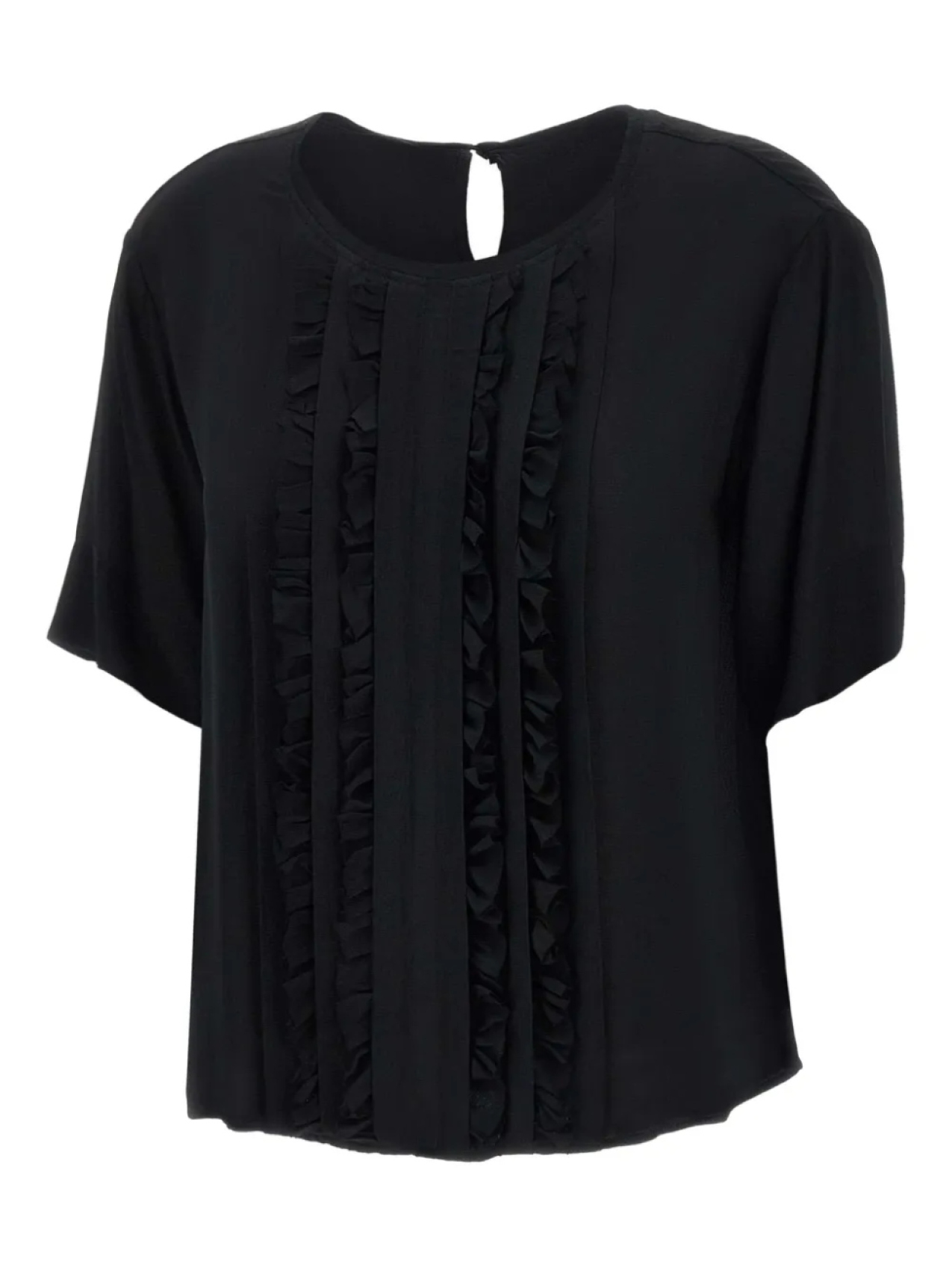 

Блузка с оборками kaos, черный