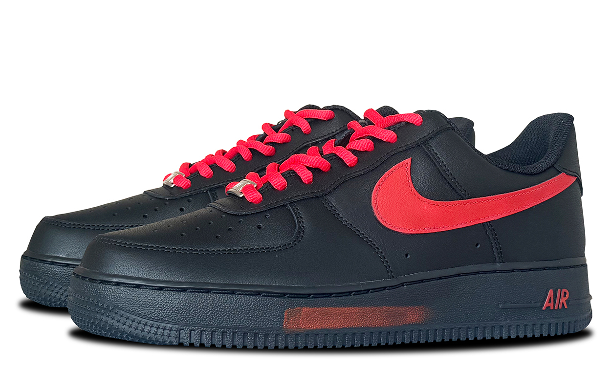 Кроссовки для скейтбординга Air Force 1 Kids Nike, черный — фото 4