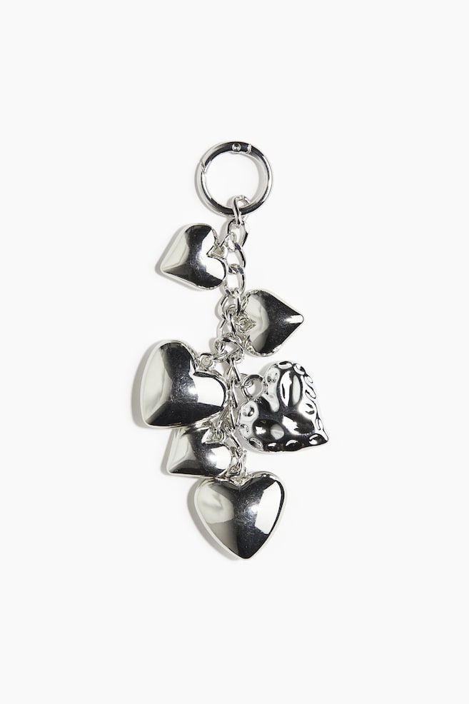 

Сердечко сумка брелок H&M, серебряный, Серебристый, Сердечко сумка брелок H&M, серебряный