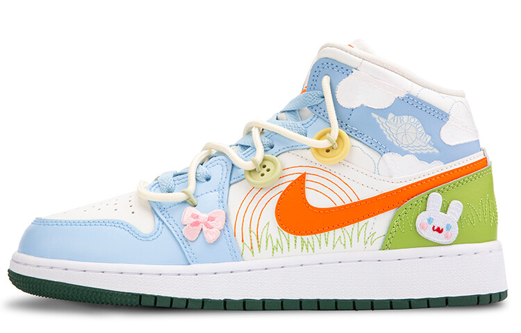 

Jordan Air Jordan 1 винтажные баскетбольные кроссовки женские, Sky Blue
