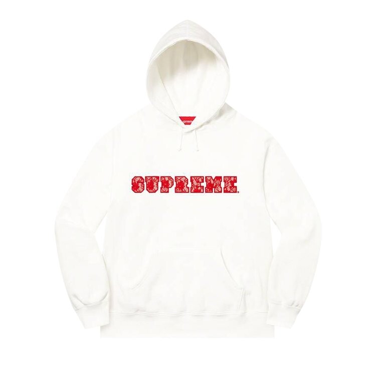 

Толстовка Supreme Lace Hooded Sweatshirt, белый