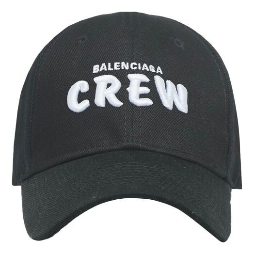 

Бейсболка embroidered crew logo baseball cap 'black' Balenciaga, черный