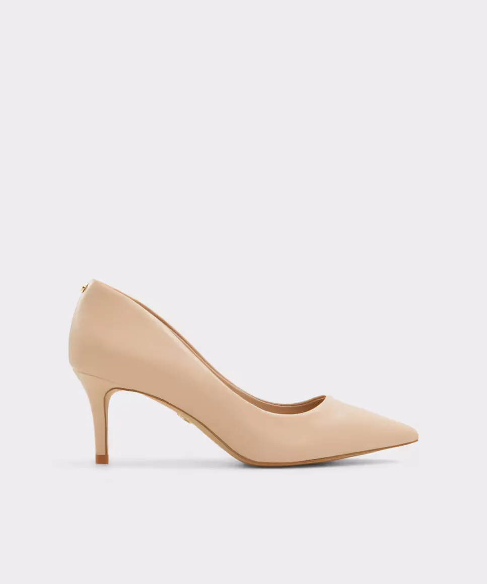 Женские кожаные туфли с острым носком Aldo, бежевый