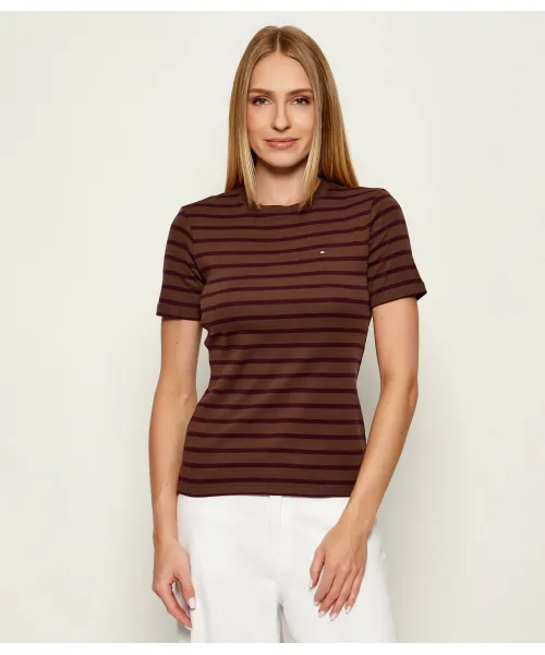 

Футболка Slim fit Tommy Hilfiger, коричневый