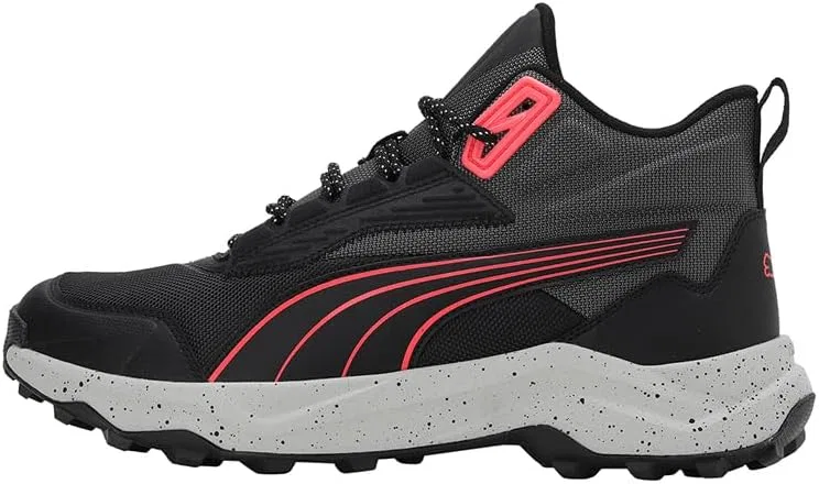 Кроссовки для бега PUMA Obstruct Pro Mid Street унисекс, Puma Black Cool Dark Gray Fire Orchid — фото 2