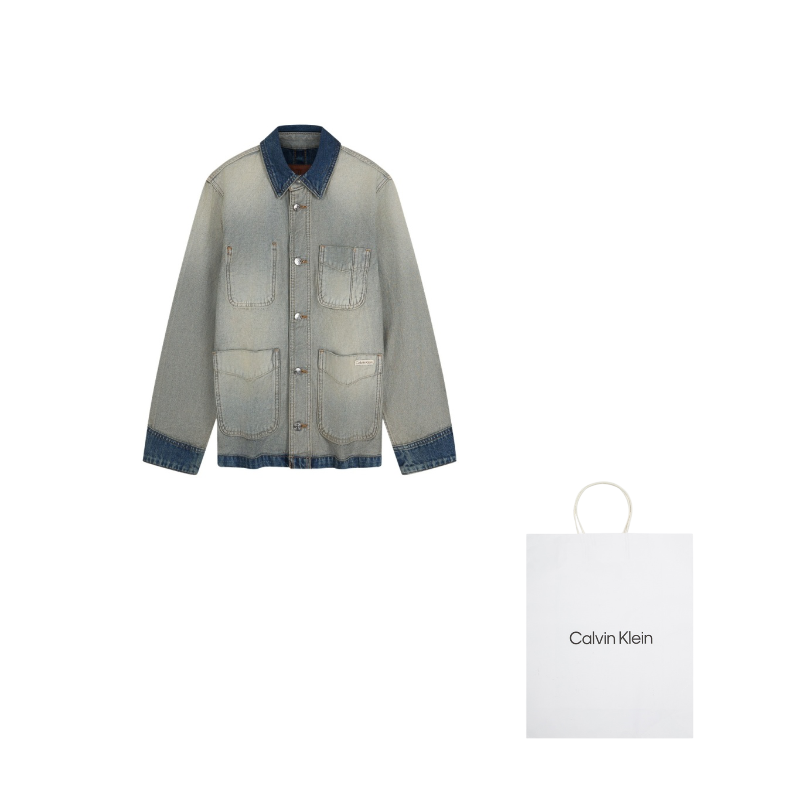 

Calvin Klein Джинсовая куртка женская, YYD-Denim Light Gray