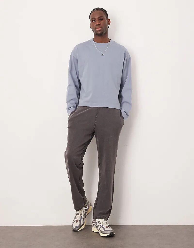 

Прямые джоггеры серого цвета ASOS DESIGN