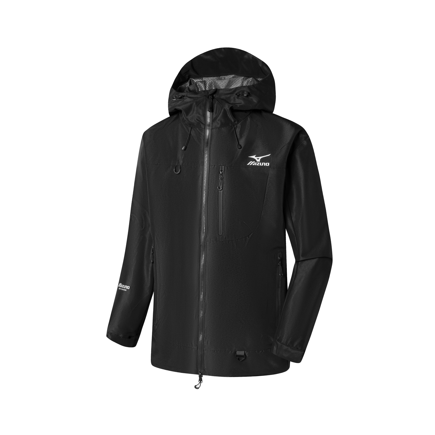 

Mizuno Ветровка непромокаемая ветронепроницаемая дышащая износостойкая унисекс, Obsidian Black