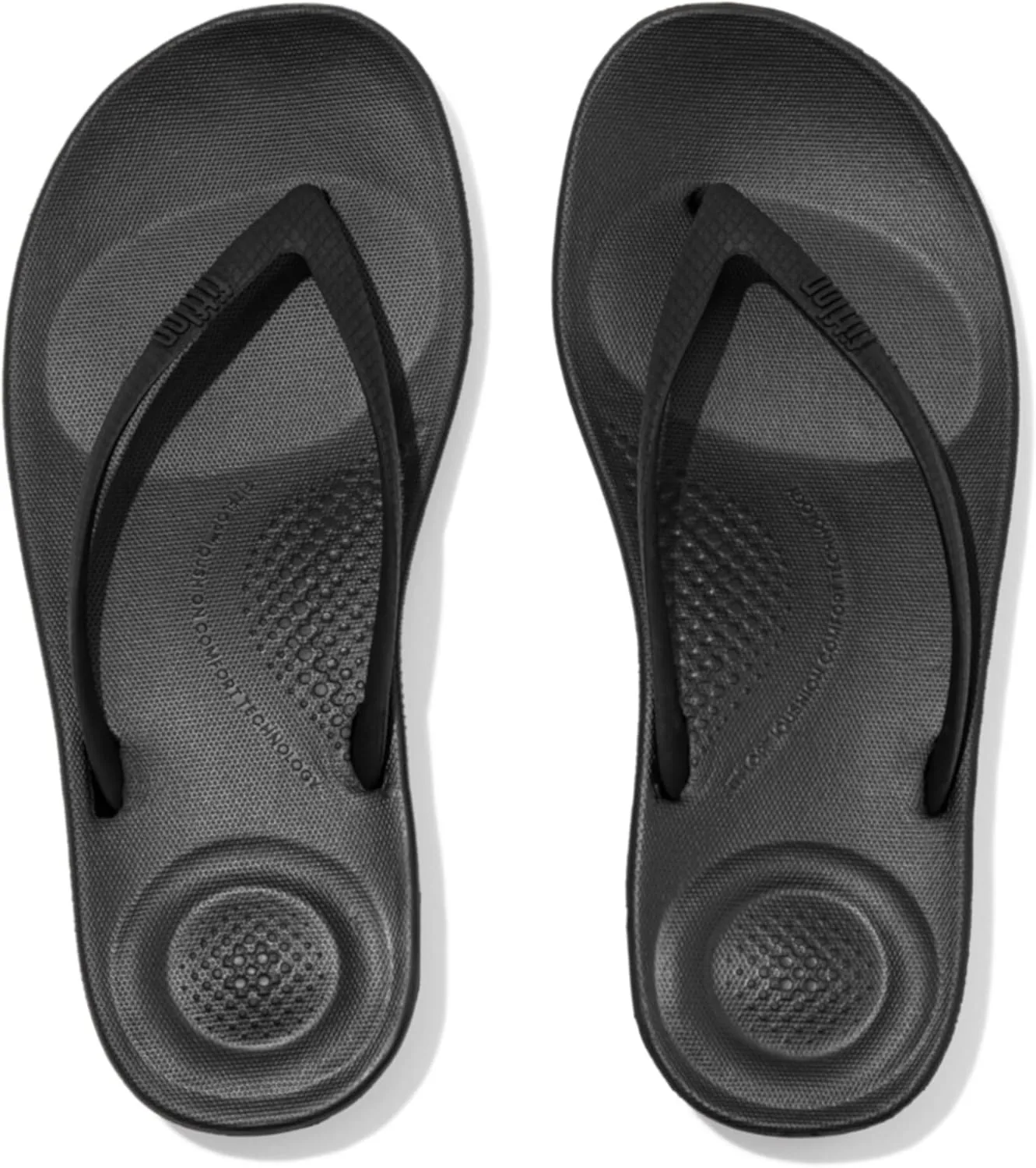 Эргономичные сандалии FitFlop Iqushion с открытым носом - золотистый цвет — фото 4