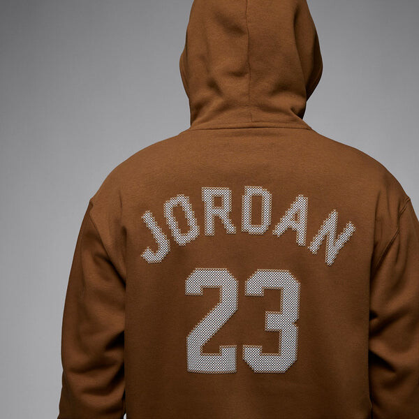 Толстовка Air Jordan Essentials Holiday Fleece Pullover Hoodie 'Light British Tan Sail', цвет light british tan/sail — фото 4