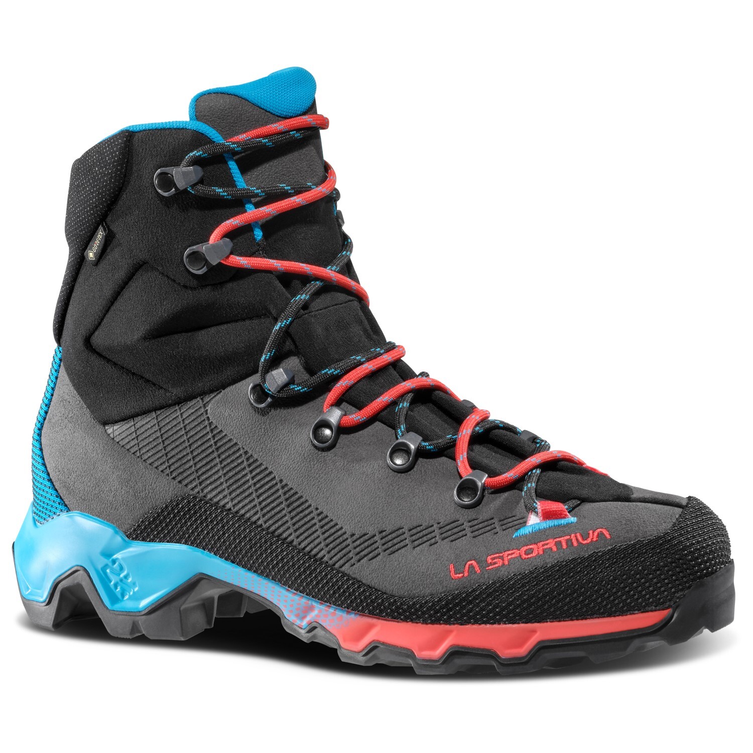 Ботинки для прогулки La Sportiva Women's Aequilibrium Trek GTX, цвет Carbon/Malibu Blue — фото 3