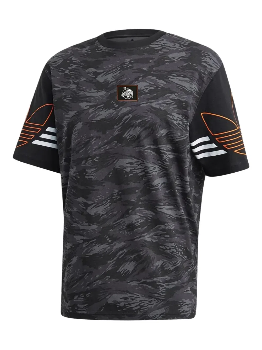 Футболка Stormzy с камуфляжным рисунком Adidas, серый