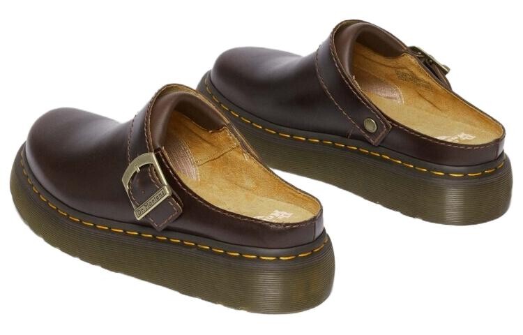 Мюли Dr. Martens Laketen с ремешком на пятке Dr.Martens, коричневый/красный — фото 4