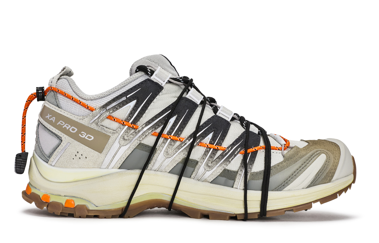 Трекинговые ботинки XA PRO 3D Low top Unisex черный серый серебристый коричневый SALOMON, черный серыйсеребряный коричневый — фото 3
