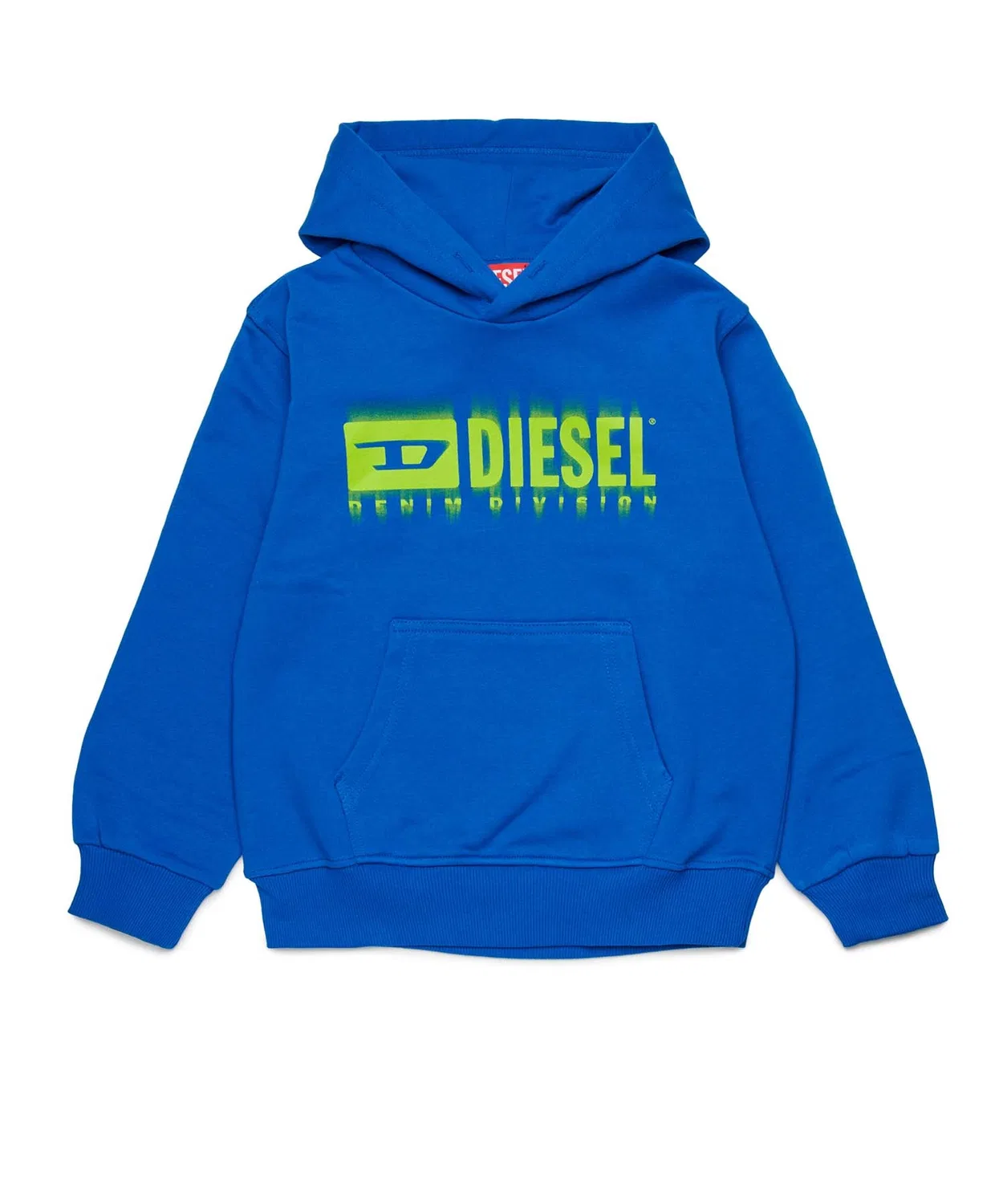 Детская худи-парка Diesel с логотипом, синяя