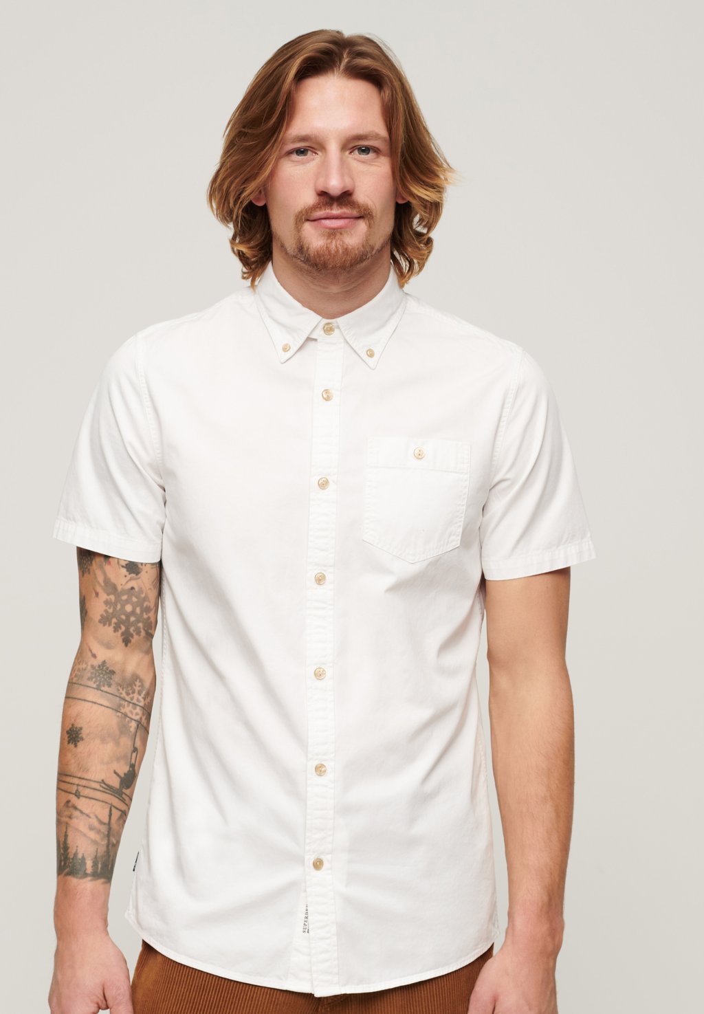 

Рубашка MERCHANT STORE - SHORT SLEEVE Superdry, белый