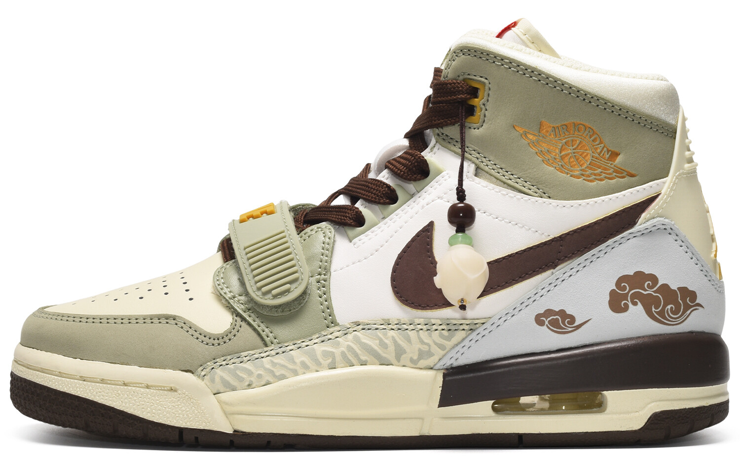 

Кроссовки JORDAN Legacy 312 Vintage Basketball Shoes Men High-Top Brown Green, Зеленый, Кроссовки JORDAN Legacy 312 Vintage Basketball Shoes Men High-Top Brown Green