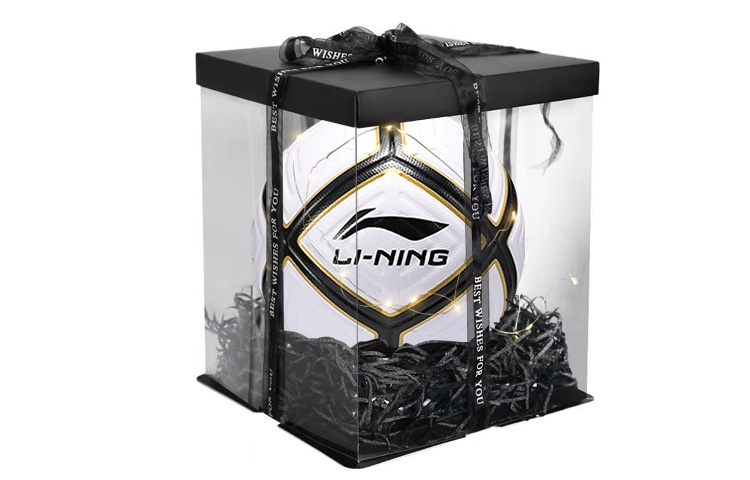 

LINING Размер 4 футбольный мяч TPU Unisex черный белый