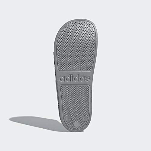 Мужские шлепанцы для душа Adidas Adilette, белый/серый — фото 3