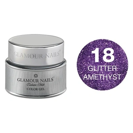 

Глянцевый гель Glamour Glitter Gel 18 5 миллилитров Vip