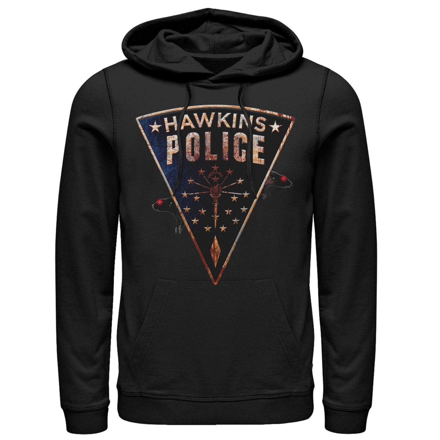 

Мужская толстовка с нашивкой Netflix Stranger Things Hawkins Police Rats Licensed Character