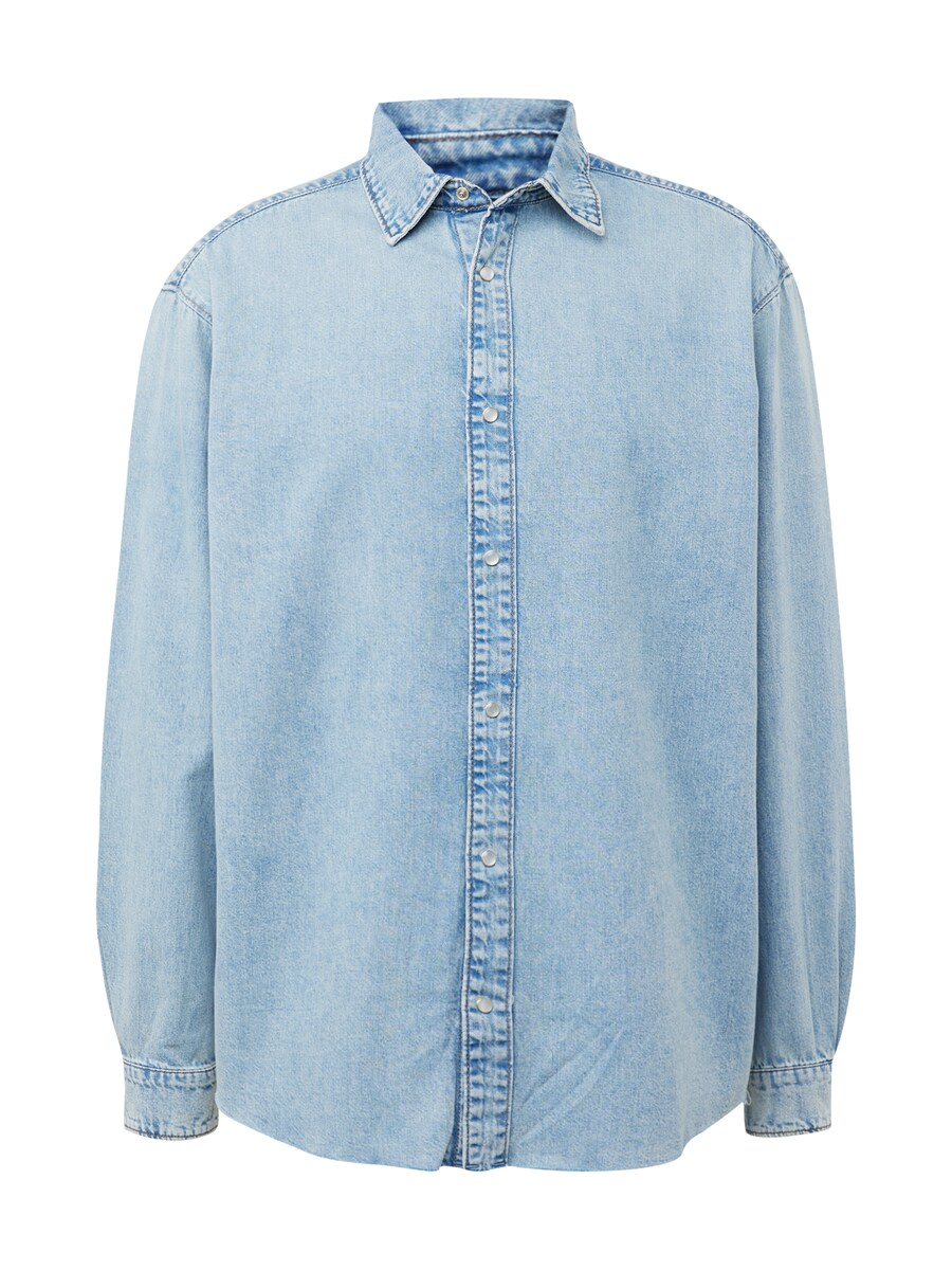 

Джинсовая рубашка WEEKDAY Regular fit Button Up Shirt, синий деним