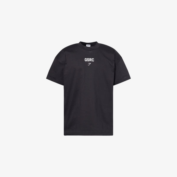 

Футболка Gsrc oversize из хлопка Gymshark, черный