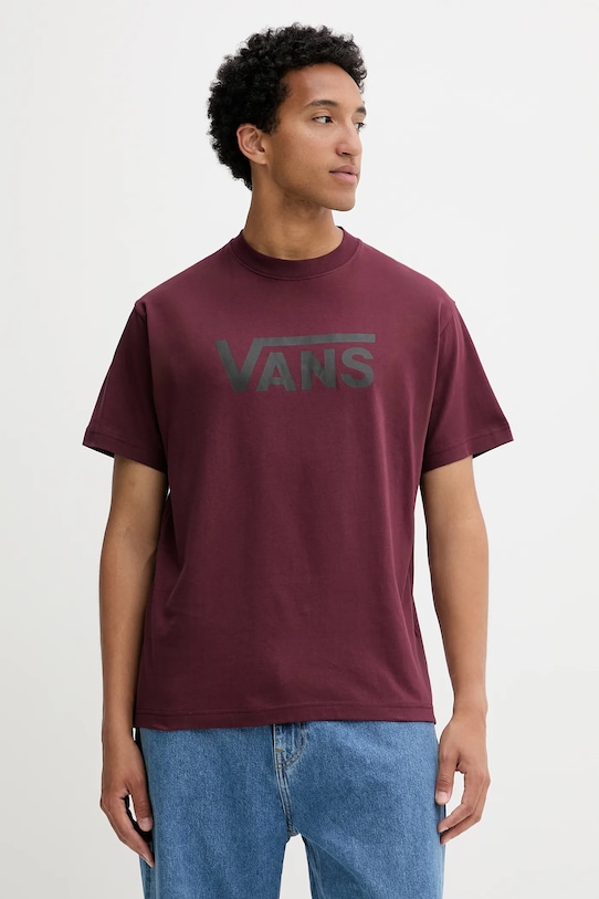 

Хлопковая футболка Vans, бордовый